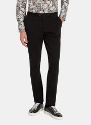 PAKO LORENTE - Czarne spodnie chino z bawełną. Czarne spodnie materiałowe męskie Pako Lorente, bez wzorów, z bawełny, casualowe. Za 299.99 zł.