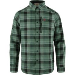 Koszula turystyczna męska Fjallraven Fjallglim Shirt. Zielone koszule męskie Fjällräven, m, bez wzorów, z materiału, bez kołnierzyka, bez ramiączek. Za 489.49 zł.
