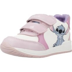 Buty GEOX B RISHON GIRL Rose. Białe obuwie treningowe damskie Geox, na fitness i siłownię. Za 189.99 zł.