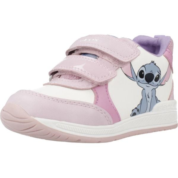 Buty GEOX B RISHON GIRL Rose. Białe obuwie treningowe damskie Geox, na fitness i siłownię. Za 189.99 zł.