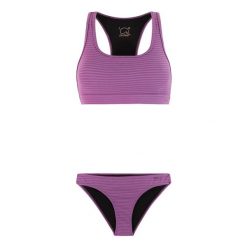 Damski 2-częściowy kostium kąpielowy Protest Eager. Fioletowe bikini damskie Protest, bez wzorów. Za 324.00 zł.