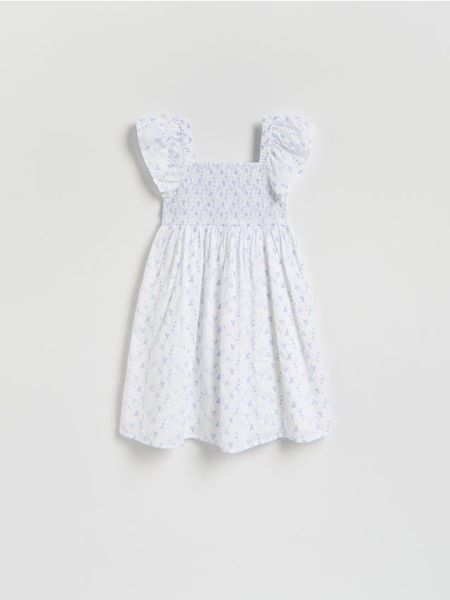 Bawełniana sukienka - wielobarwny. Sukienki dziewczęce Reserved, bez wzorów, z bawełny, bez ramiączek. Za 99.99 zł.