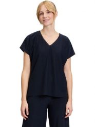 Vera Mont Bluzka w kolorze czarnym rozmiar: 40. Czarne bluzki damskie Vera Mont, bez wzorów, bez kołnierzyka, bez ramiączek. Za 86.99 zł.