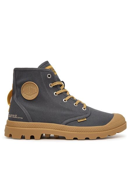 Palladium Trampki Pampahi Htggum 74988-006-M Szary. Szare trampki i tenisówki męskie Palladium, bez wzorów, z materiału, bez zapięcia. Za 389.99 zł.
