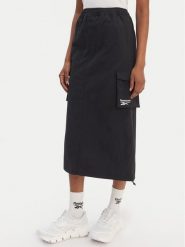 Reebok Spódnica midi Gabrielle RK25513CCW Czarny Regular Fit. Czarne spódniczki damskie Reebok, m, bez wzorów, z syntetyku, midi. Za 249.99 zł.