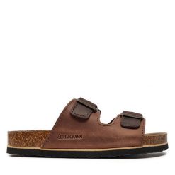 Klapki Dr. Brinkmann. Brązowe klapki i japonki męskie Dr. Brinkmann. Za 369.99 zł.