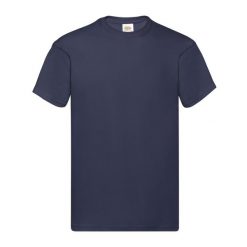Oryginalna Bawełniana Koszulka Unisex Dla Dorosłych. Niebieskie bluzki damskie Fruit of the Loom, xl, bez wzorów, z bawełny, sportowe, bez kołnierzyka, bez ramiączek. Za 33.99 zł.