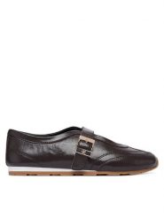 Tommy Hilfiger Baleriny Bella Ballet Mary Jane FW0FW09416 Brązowy. Brązowe baleriny damskie Tommy Hilfiger, bez wzorów, ze skóry, bez obcasa. Za 449.99 zł.