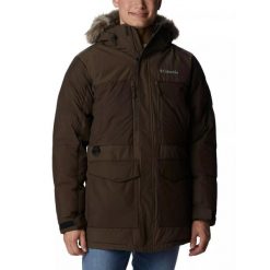 Męska kurtka zimowa Columbia Marquam Peak Fusion. Brązowe kurtki męskie Columbia, na zimę, m, bez wzorów, sportowe, bez kaptura. W wyprzedaży za 1,104.00 zł.