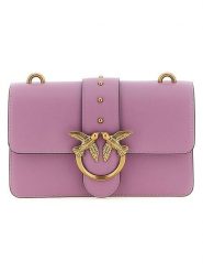 Pinko Skórzana torebka w kolorze fioletowym - 21 x 13 x 7 cm rozmiar: onesize. Różowe torebki klasyczne damskie Pinko, bez wzorów, z materiału, bez dodatków. Za 846.38 zł.