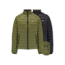 Kurtka puchowa Mac In A Sac. Niebieskie kurtki męskie Mac In A Sac, l, bez wzorów, z materiału, klasyczne, bez kaptura. Za 538.00 zł.