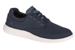 Buty sportowe Sneakersy męskie, Status 2.0 Burbank. Niebieskie buty sportowe na co dzień męskie Skechers, z materiału, bez zapięcia, trekkingowe. Za 229.99 zł.