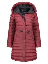 ANAPURNA Płaszcz pikowany "Batigana" w kolorze bordowym rozmiar: XL. Czerwone płaszcze damskie ANAPURNA, xl, bez wzorów. Za 414.33 zł.