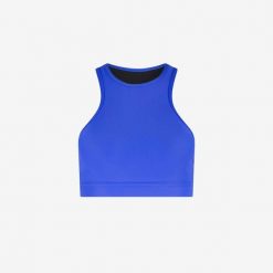 Damski bikini top racerfront wiązany do pływania & surfingu - Niebieski. Niebieskie bikini damskie WALLIEN, bez wzorów. Za 259.00 zł.