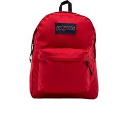 Plecak szkolny Jansport SuperBreak One Red Tape. Czerwone plecaki damskie JanSport, bez wzorów. Za 129.00 zł.