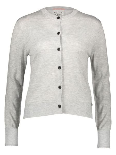 Scotch & Soda Kardigan w kolorze jasnoszarym rozmiar: M. Szare kardigany damskie Scotch & Soda, m, bez wzorów. Za 143.90 zł.