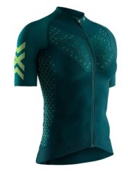 X-Bionic Koszulka kolarska w kolorze zielonym rozmiar: S. Zielone bluzki sportowe damskie X BIONIC, s, z materiału, bez kołnierzyka, bez ramiączek. Za 386.53 zł.