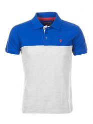 Peak Mountain Koszulka polo "Caloste" w kolorze niebiesko-białym rozmiar: XL. Białe koszulki polo męskie Peak Mountain, xl, bez wzorów, z bawełny, bez ramiączek. Za 105.14 zł.