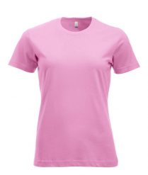 Clique New Classic-T Women – Klasyczny t-shirt z bawełny ringspun – bright pink. Czerwone t-shirty damskie CLIQUE, m, bez wzorów, z bawełny, bez kołnierzyka. Za 104.58 zł.