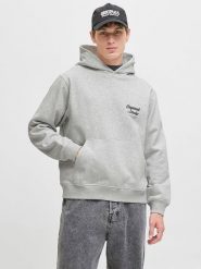 Jack & Jones Bluza "Jornorebro" w kolorze szarym rozmiar: L. Szare bluzy z kapturem męskie Jack & Jones, l, z materiału. Za 132.05 zł.