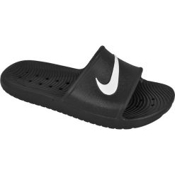 Czarne Klapki Nike Sportswear Kawa Shower M 832528-001. Czarne klapki i japonki męskie Nike, z materiału. W wyprzedaży za 119.00 zł.