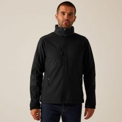 Softshell roboczy męski Hydroforce z kapturem. Brązowe kurtki softshell damskie Regatta, m, bez wzorów, z softshellu, z kapturem. Za 349.99 zł.