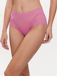 Chantelle Figi klasyczne z wysokim stanem Soft Stretch C11G80 Różowy. Czerwone figi damskie Chantelle, bez wzorów, z syntetyku. Za 89.99 zł.