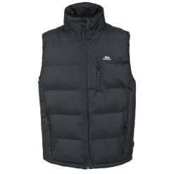 Zapięcie Trespass - Męska wyściełana kamizelka czarna. Czarne kamizelki męskie Trespass, m, z puchu. Za 301.99 zł.
