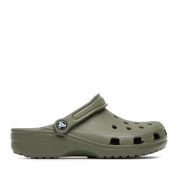 Klapki Crocs. Zielone klapki damskie Crocs, bez wzorów, bez obcasa. Za 239.99 zł.