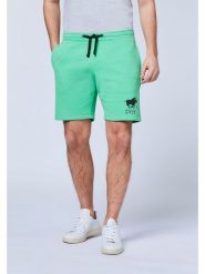 Polo Sylt Szorty w kolorze zielonym rozmiar: XL. Zielone szorty męskie Polo Sylt, z bawełny, bez kołnierzyka. Za 70.24 zł.