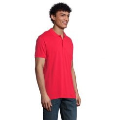 Męska Koszulka Polo Planet. Czerwone koszulki polo męskie SOL'S, m, bez wzorów, bez ramiączek. Za 72.99 zł.