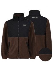 Sublevel Kurtka polarowa w kolorze granatowo-czarnym rozmiar: XL. Brązowe kurtki damskie Sublevel, xl, bez wzorów, z polaru, bez kaptura. Za 139.87 zł.