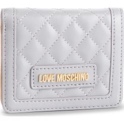 Mały Portfel Damski LOVE MOSCHINO - JC5614PP17LA0001 Grigio. Szare portfele damskie Love Moschino, bez wzorów, ze skóry ekologicznej. W wyprzedaży za 249.00 zł.