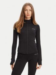 Guess Bluza V5RP17 KCD02 Czarny Regular Fit. Czarne bluzy bez kaptura damskie Guess, l, z syntetyku. Za 239.99 zł.
