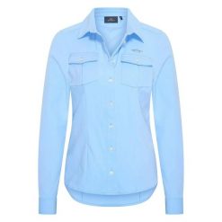 Koszula jeździecka techniczna damska HV Polo Joline. Niebieskie koszule damskie HV POLO, l, bez wzorów, z materiału, klasyczne, bez kołnierzyka, bez ramiączek. Za 256.50 zł.