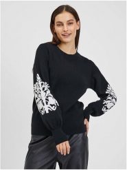 Orsay Sweter w kolorze czarnym rozmiar: M. Czarne swetry klasyczne damskie ORSAY, m, bez kołnierzyka. Za 82.64 zł.