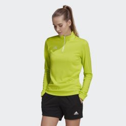 Bluza piłkarska damska Adidas Entrada 22 Training Top. Żółte bluzy bez kaptura damskie Adidas, xs. Za 100.99 zł.