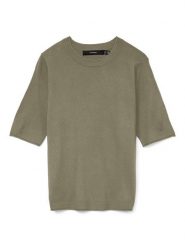 ONLY Sweter w kolorze oliwkowym rozmiar: XL. Brązowe swetry klasyczne damskie Only, xl, bez kołnierzyka. Za 96.83 zł.