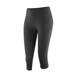 Damskie legginsy Spiro Impact Softex®. Czarne legginsy damskie SPIRO, m, bez wzorów, z elastanu. Za 67.25 zł.