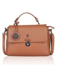 Bellicci Skórzana torebka w kolorze jasnobrązowym - 29 x 22 x 10 cm rozmiar: onesize. Brązowe torebki klasyczne damskie Bellicci, bez wzorów, z materiału, bez dodatków. Za 217.99 zł.