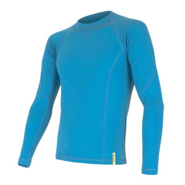 SENSOR Termoaktywna bluzka męska MERINO DF TEE LS-M-Niebieski. Niebieskie bielizna termoaktywna męska Sensor, l, bez wzorów, z materiału. Za 188.90 zł.