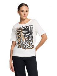 Betty Barclay Koszulka w kolorze białym rozmiar: 46. Białe t-shirty damskie Betty Barclay, bez wzorów, z bawełny, bez kołnierzyka. Za 83.03 zł.