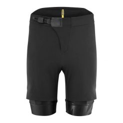 Spodenki z wkładką Mavic Crosstrail. Czarne szorty męskie MAVIC, bez wzorów, z materiału. Za 601.60 zł.