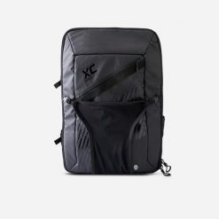 Plecak transportowy na rower XC RACE BAG. Czarne plecaki męskie ROCKRIDER, bez wzorów, z materiału. Za 299.99 zł.