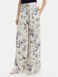 Fracomina Spodnie materiałowe FJ25SV3004W451N4 Niebieski Relaxed Fit. Niebieskie spodnie materiałowe damskie Fracomina, bez wzorów, z materiału. Za 309.99 zł.