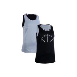 Koszulka Do Koszykówki Dwustronna Damska Bskbl T500R Czarno-Szara. Czarne t-shirty damskie TARMAK, l, bez wzorów, z materiału, bez kołnierzyka. Za 69.99 zł.