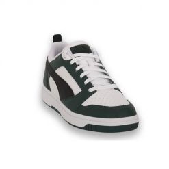 Buty do chodzenia męskie Puma 34 Rebound V6 Low. Białe buty sportowe na co dzień męskie Puma, z materiału, bez zapięcia, trekkingowe. Za 276.50 zł.