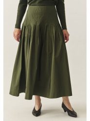 TATUUM Spódnica "Pliska" w kolorze khaki rozmiar: 40. Brązowe spódniczki damskie Tatuum, bez wzorów, maxi. Za 184.46 zł.