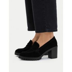 Półbuty Lasocki. Czarne półbuty damskie Lasocki, bez wzorów, bez obcasa, na obcasie. Za 229.99 zł.