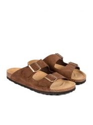 BABUNKERS Family Skórzane klapki w kolorze brązowym rozmiar: 43. Brązowe klapki i japonki męskie BABUNKERS Family, ze skóry. Za 173.99 zł.